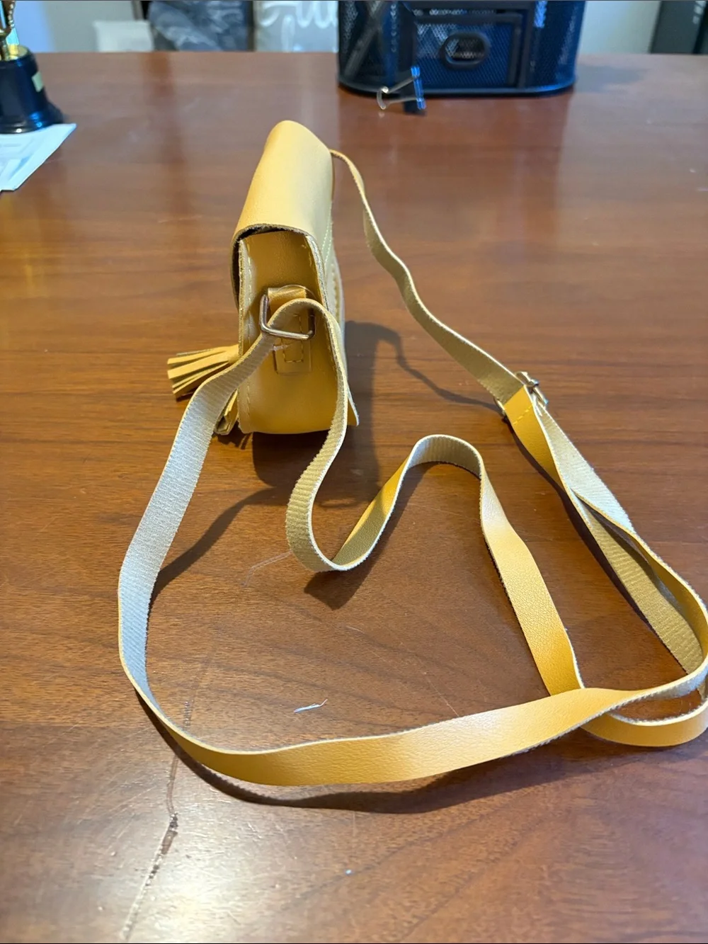 Target Yellow Kids Tassel Crossbody Saddle Bag